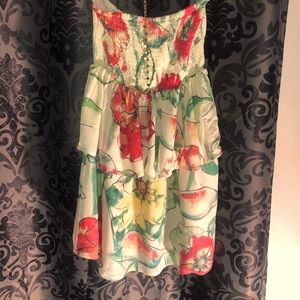 O’Neil Strapless Floral Summer Dress